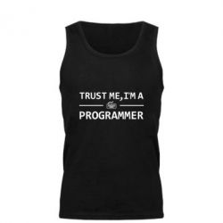 Мужская майка Trust me, i'm a programmer - PrintSalon