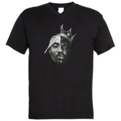 Чоловіча футболка з V-подібним вирізом Tupac & Notorious BIG - PrintSalon