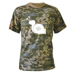Камуфляжная футболка Турбо-улитка - PrintSalon