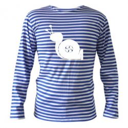 Тельняшка с длинным рукавом Турбо-улитка - PrintSalon