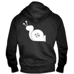 Мужское худи на молнии Турбо-улитка - PrintSalon