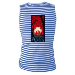 Майка-тельняшка Твин Пикс Лес - PrintSalon