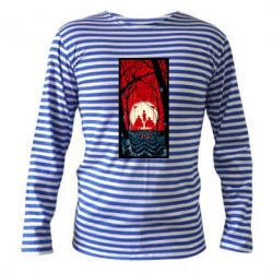 Тельняшка с длинным рукавом Твин Пикс Лес - PrintSalon