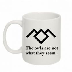 Чашка 320ml Твин Пикс совы - PrintSalon