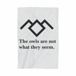 Полотенце с принтом Твин Пикс совы - PrintSalon