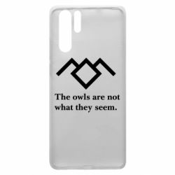 Чехол для Huawei P30 Pro Твин Пикс совы - PrintSalon