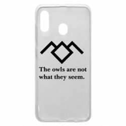 Чехол для Samsung A20 Твин Пикс совы - PrintSalon