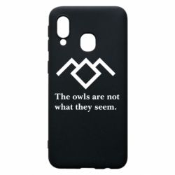 Чехол для Samsung A40 Твин Пикс совы - PrintSalon