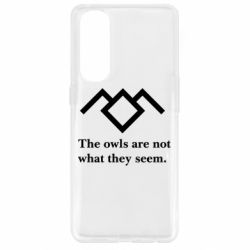Чехол для Oppo Reno 4 Pro Твин Пикс совы - PrintSalon