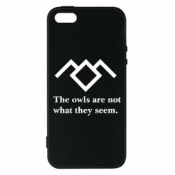 Чехол для iPhone5/5S/SE Твин Пикс совы - PrintSalon