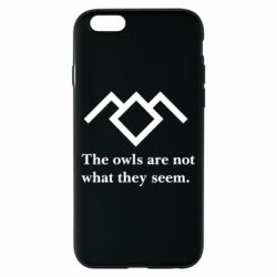 Чехол для iPhone 6/6S Твин Пикс совы - PrintSalon