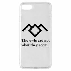 Чехол для iPhone 8 Твин Пикс совы - PrintSalon