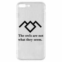 Чехол для iPhone 8 Plus Твин Пикс совы - PrintSalon