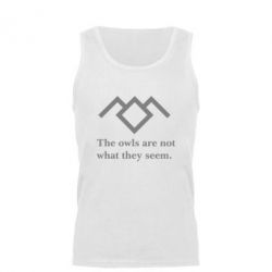 Мужская майка Твин Пикс совы - PrintSalon