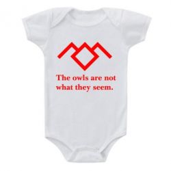 Детский бодик Твин Пикс совы - PrintSalon