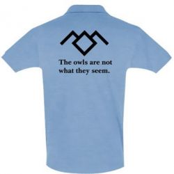 Мужское поло Твин Пикс совы - PrintSalon