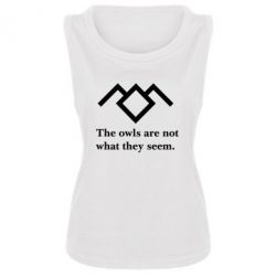 Женская майка Твин Пикс совы - PrintSalon