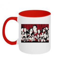 Чашка двухцветная 320ml Твин Пикс - PrintSalon