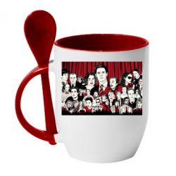 Чашка с ложкой Твин Пикс - PrintSalon