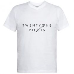Мужская футболка  с V-образным вырезом Twenty One Pilots - PrintSalon