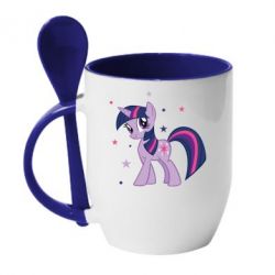 Чашка с ложкой Twilight Sparkle - PrintSalon