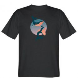 Мужская футболка Stedman Two whales-PrintSalon Мужская футболка Stedman Two whales