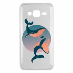 Чехол для Samsung J3 2016 Two whales - PrintSalon
