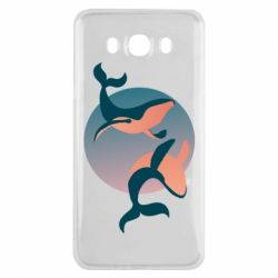 Чехол для Samsung J7 2016 Two whales - PrintSalon