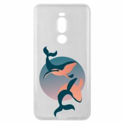 Чехол для Meizu Note 8 Two whales - PrintSalon