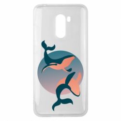 Чехол для Xiaomi Pocophone F1 Two whales - PrintSalon