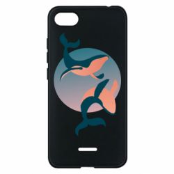 Чехол для Xiaomi Redmi 6A Two whales - PrintSalon