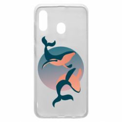 Чехол для Samsung A20 Two whales - PrintSalon