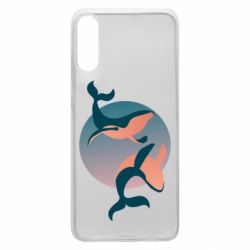 Чехол для Samsung A70 Two whales - PrintSalon