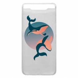 Чехол для Samsung A80 Two whales - PrintSalon