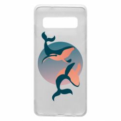 Чехол для Samsung S10 Two whales - PrintSalon