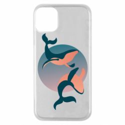 Чохол для iPhone 11 Pro Two whales