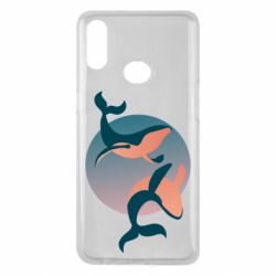 Чехол для Samsung A10s Two whales - PrintSalon