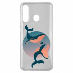 Чехол для Samsung M40 Two whales - PrintSalon