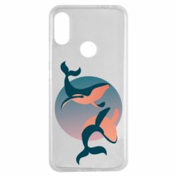 Чехол для Xiaomi Redmi Note 7 Two whales - PrintSalon