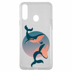 Чехол для Samsung A20s Two whales - PrintSalon
