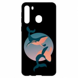 Чехол для Samsung A21 Two whales - PrintSalon