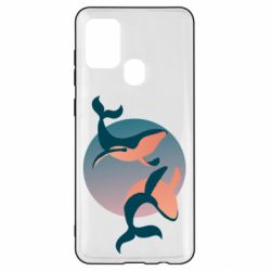 Чехол для Samsung A21s Two whales - PrintSalon