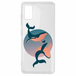Чехол для Samsung A41 Two whales - PrintSalon