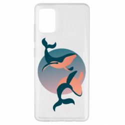 Чехол для Samsung A51 Two whales - PrintSalon