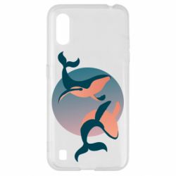 Чехол для Samsung A01/M01 Two whales - PrintSalon