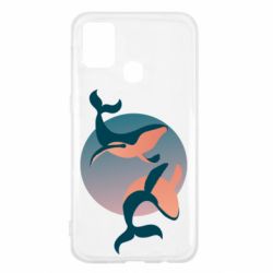 Чехол для Samsung M31 Two whales - PrintSalon
