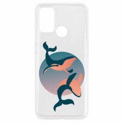 Чехол для Oppo A53/A32/A33 Two whales - PrintSalon