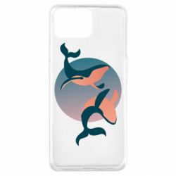 Чехол для Oppo A73 Two whales - PrintSalon