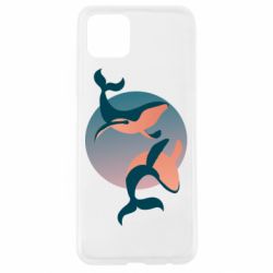 Чехол для Oppo A92s Two whales - PrintSalon