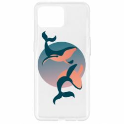 Чехол для Oppo Reno 4 Lite Two whales - PrintSalon